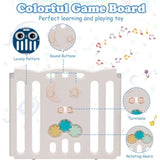 Little Angel Foldable Baby Playpen With Fence - Grey