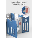 Little Angel Foldable Baby Playpen With Fence - Pink