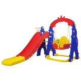 Little Angel Kids Slide And Swing 3-In-1 Activity Playset