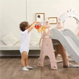 Little Angel Kids Slide And Swing 3-In-1 Activity Playset - Pink