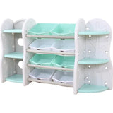 Little Angel Toy Storage Organizer With Multiple Shelves And Bins