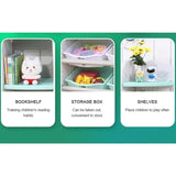 Little Angel Toy Storage Organizer With Multiple Shelves And Bins - Green
