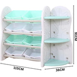 Little Angel Toy Storage Organizer With Side Shelf - Blue