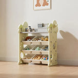 Little Angel Toys Organizer Cabinet With 9 Bins & Hook - Green