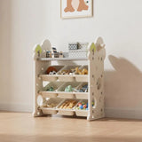 Little Angel Toys Organizer Cabinet With 9 Bins & Hook - White