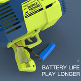 Little Story 132 Holes Bubble Machine Gun With Light- Green
