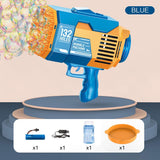 Little Story 132 Holes Bubble Machine Gun With Light- Orange