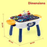 Little Story 4-In-1 Block Activity Table With Blocks - Blue