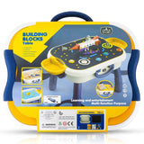 Little Story 4-In-1 Block Activity Table With Blocks - Blue