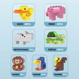 Little Story 4-In-1 Block Activity Table With Stool And Blocks - Blue