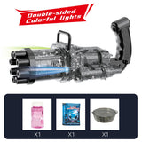 Little Story 8 Holes Bubble Machine Kids Gun - Shiny Black