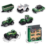 Little Story Alloy Sliding Farmer'S Vehicle (6Pcs) - Multicolor