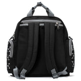 Little Story Convertible Diaper Bag with Zipper Pouch, Stroller Hooks & Changing Mat - Black