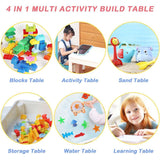 Little Story 4-In-1 Activity And Block Table With 50 Blocks - L