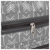 Little Story Diaper Bag Set Of 6 With Hooks - Melange Grey