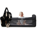 Little Story Diaper Bag withT Pacifier Pouch - Black