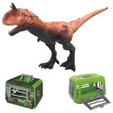 Little Story Kids Toy Dinosaur With Caching Cage - Green