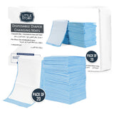 Little Story Disposable Diaper Changing Mats - Blue (Pack Of 20)