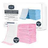 Little Story Disposable Diaper Changing Mats - Pink (Pack Of 20)