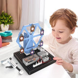 Little Story DIY Electrical Rotating Bow And Arrow Shooting Range (66 Pcs) - Blue