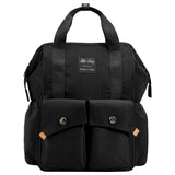 Little Story Elite Diaper Bag with Stroller Hooks & Changing Mat - Black