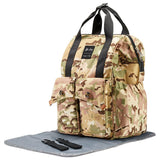 Little Story Elite Diaper Bag with Stroller Hooks & Changing Mat - Camouflage