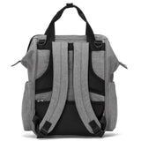 Little Story Elite Diaper Bag with Stroller Hooks & Changing Mat - Grey