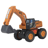 Little Story Simulation Inertial Engineering Excavator Toy Vehicle With Light And Sound - Yellow