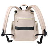 Little Story Georgia Diaper Bag with Changing Pad And Stroller Hooks - Ivory