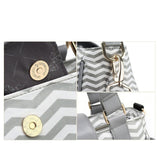 Little Story Jane Diaper Bag with USB - Grey