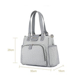 Little Story Jane Diaper Bag with USB - Grey