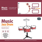 Little Story Kids Drum Set Musical Instrument - Red