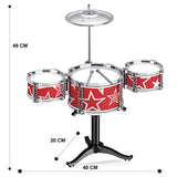 Little Story Kids Drum Set Musical Instrument - Red
