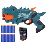 Little Story Kids Manual Dinosaur Bullet Gun With 20 Soft Bullets - Green