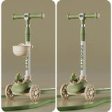 Little Story Kids Dinosaur Scooter And Ride On - Green