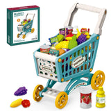Little Story Market Shopping Cart Toy Set (56Pcs) - Green
