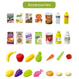 Little Story Market Shopping Cart Toy Set (56Pcs) - Pink