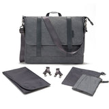 Little Story Dad'S Diaper Bag with Changing Mat & Stroller Straps - Grey