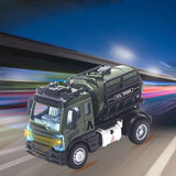 Little Story Kids Toy Military Truck With Remote Control - Green