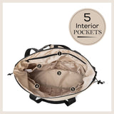 Little Story Mommy Diaper Bag with Changing Mat – Beige