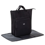 Little Story Mommy Diaper Bag with Changing Mat – Black