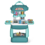 Little Story 3-In-1 Mode Supermarket Toy Set Satchel (35 Pcs) - Green