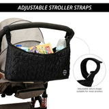 Little Story Quilted Premium Stroller Bag - Black