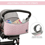 Little Story Quilted Premium Stroller Bag - Pink