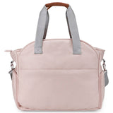 Little Story Quilted Diaper Bag with Pacifier Pouch - Pink