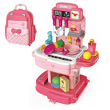 Little Story 2-In-1 Mode Chef Toy Set School Bag (34 Pcs) - Pink