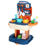 Little Story 2-In-1 Mode Chef Toy Set School Bag (34 Pcs) - Blue