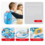 Little Story Doctor Set Box Backpack (17 Pcs) - Blue