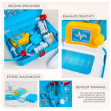 Little Story Doctor Set Box Backpack (17 Pcs) - Blue