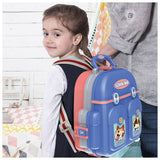 Little Story 3-In-1 Mode Pet House Toy Set School Bag (26 Pcs) - Blue